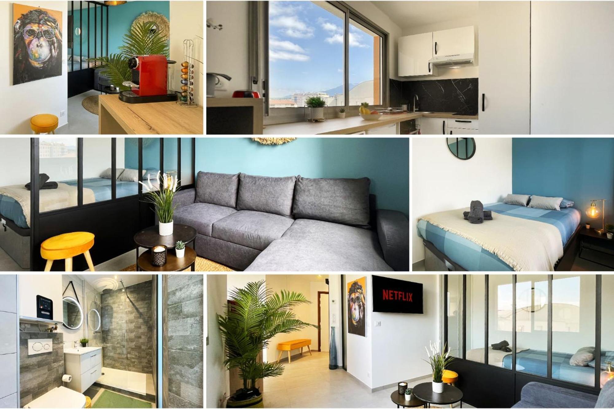 Homey Superchill - Appartement Moderne Et Tout Equipe - Netflix Et Wifi Inclus - Situe En Hyper-Centre - Proche Geneve 안마스 외부 사진