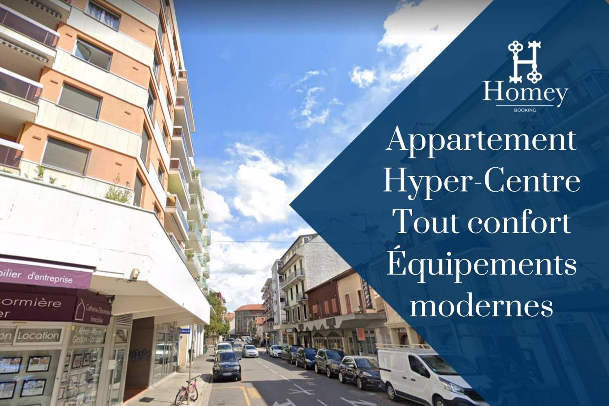 Homey Superchill - Appartement Moderne Et Tout Equipe - Netflix Et Wifi Inclus - Situe En Hyper-Centre - Proche Geneve 안마스 외부 사진